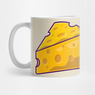 Cheese Cartoon Illustration Mug